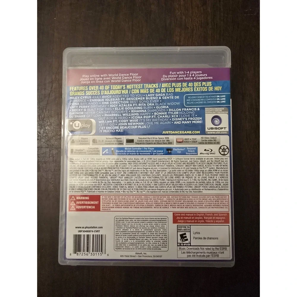 Just Dance 2015 - PlayStation 3 - PS3 TESTED